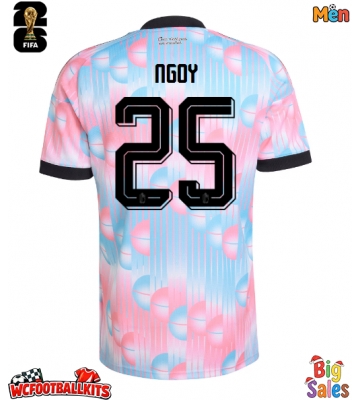 Belgium Nathan Ngoy #25 Replica Away Stadium Shirt World Cup 2026 Short Sleeve